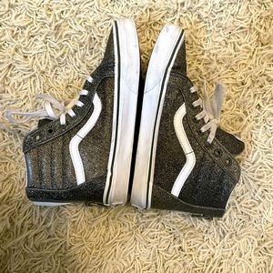 Black Glitter Vans (Girls) Size 3